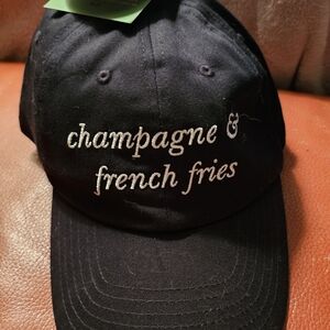 NWT Kate Spade+Target Black Champagne and French Fries Cap